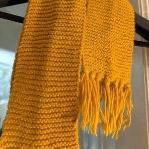 Handmade Yellow Wool Scarf